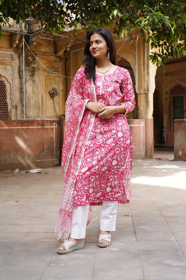 Why Jaipuri Block Print Suit Sets Are Perfect for Everyday Office Wear
